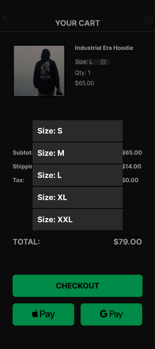 Transparent Cart Summary